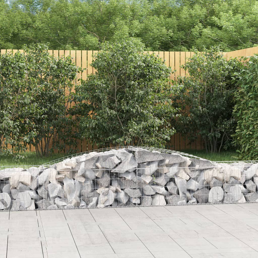 vidaXL Συρματοκιβώτια Τοξωτά 15 τεμ. 400x50x40/60 εκ. Γαλβαν. Ατσάλι