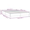 vidaXL Σκελετός Κρεβατιού Χωρίς Στρώμα Καφέ 140x200 εκ.Υφασμάτινο