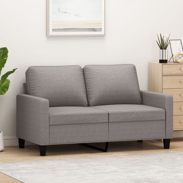 vidaXL Καναπές Διθέσιος Taupe 120 εκ. Υφασμάτινος