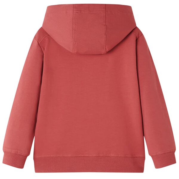 Φούτερ Παιδικό με Κουκούλα Burnt Red 128