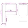 vidaXL Εξωτερικά Φωτιστικά Τοίχου 2 pcs Μαύρο 12 x 7 x 15 εκ.