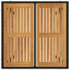 vidaXL Σέτ φαγητού για κήπο 3 pcs Μαύρο 90 x 90 x 75 cm
