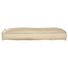 vidaXL Μαξιλάρι παλέτας για πλάτη Μπεζ 120 x 40 x 12 cm Ύφασμα Oxford