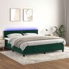 vidaXL &Kappa;&rho;&epsilon;&beta;ά&tau;&iota; Boxspring &mu;&epsilon; &Sigma;&tau;&rho;ώ&mu;&alpha; & LED &Sigma;&kappa;. &Pi;&rho;ά&sigma;&iota;&nu;&omicron; 160x200&epsilon;&kappa; &Beta;&epsilon;&lambda;&omicron;ύ&delta;&omicron;