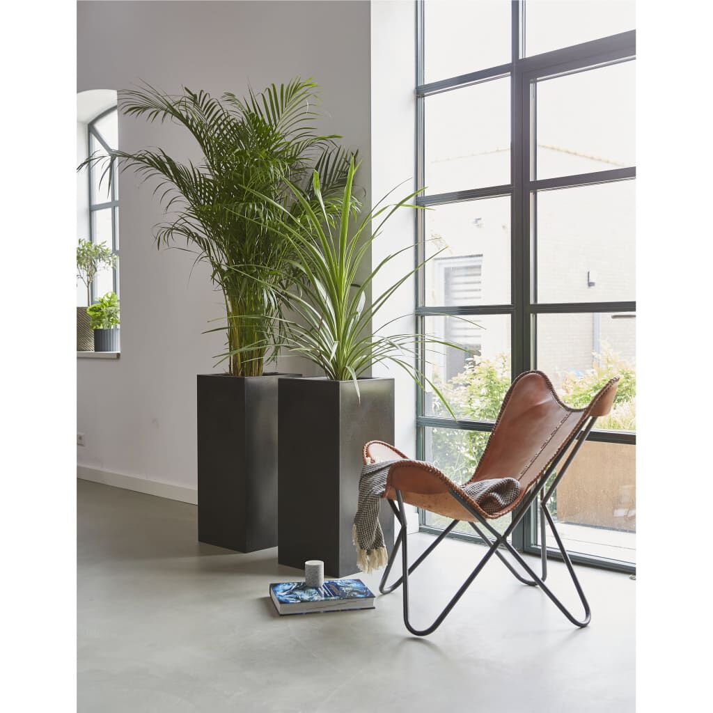 Capi Γλάστρα Urban Smooth Ορθογώνια Μαύρη 36 x 79 εκ.