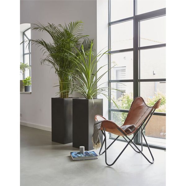 Capi Γλάστρα Urban Smooth Ορθογώνια Μαύρη 36 x 79 εκ.