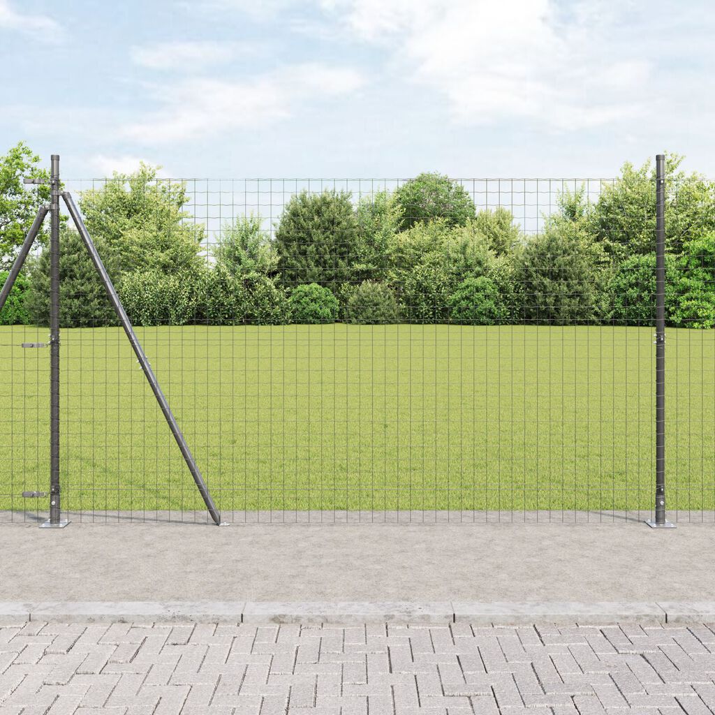 vidaXL Στυλίβες με Βάσεις 52 τεμ Ø32mm 83,5cm Γαλβανισμένος Χάλυβας