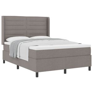 vidaXL &Kappa;&rho;&epsilon;&beta;ά&tau;&iota; &mu;&epsilon; &epsilon;&lambda;&alpha;&tau;ή&rho;&iota;&alpha; &mu;&epsilon; &sigma;&tau;&rho;ώ&mu;&alpha; Taupe 140 x 190 cm ύ&phi;&alpha;&sigma;&mu;&alpha;