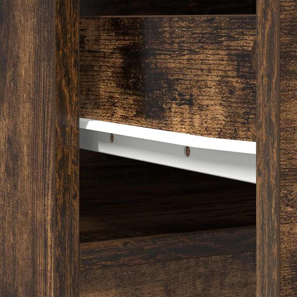 vidaXL Ντουλάπα Καπνιστή δρυς 37,5x35x180 εκ. Επεξεργασμένο Ξύλο