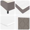 vidaXL Κρεβάτι με ελατήρια με στρώμα Taupe 100 x 200 cm ύφασμα