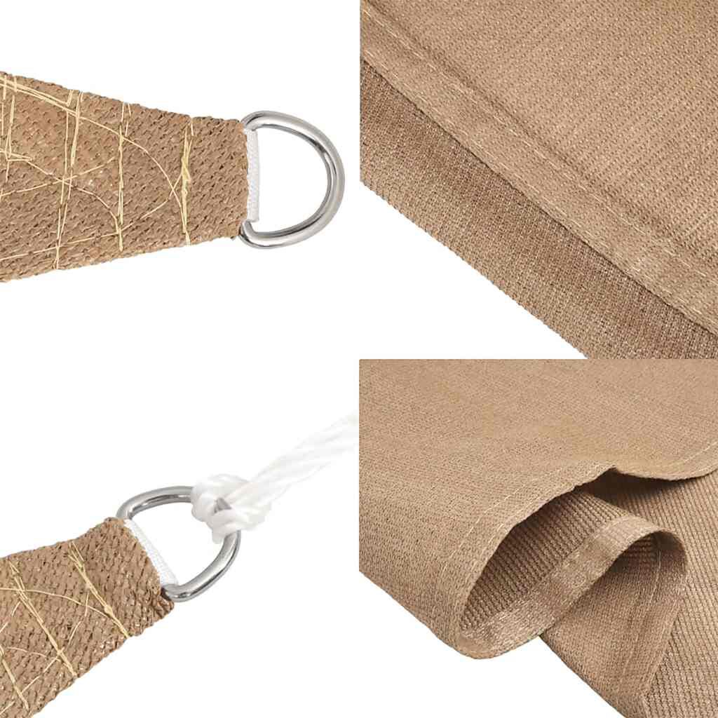 vidaXL Πανί Σκίασης Taupe 3 x 3 x 3 μ. από HDPE 160 γρ/μ²