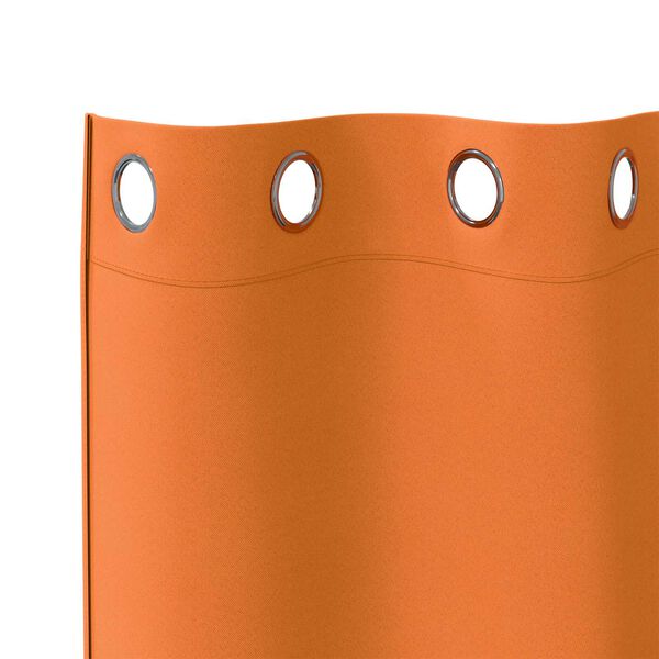 vidaXL Κουρτίνες 2 pcs Φωτεινό Πορτοκάλι 225 x 140 εκ. Πολυεστέρας