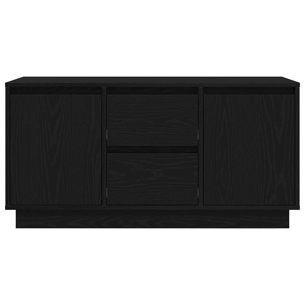 vidaXL Έπιπλο Τηλεόρασης με LED Μαύρη βελανιδιά 100x41x50 εκ.