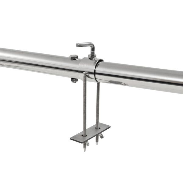 vidaXL Σούβλα Αυτόματη 207x45x81 εκ. από Ανοξείδωτο Ατσάλι με Μοτέρ