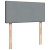vidaXL Κρεβάτι Boxspring με Στρώμα Ανοιχτό Γκρι 80x200 εκ. Υφασμάτινο