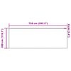 vidaXL &Kappa;&omicron;&upsilon;&rho;&tau;ί&nu;&alpha; &Delta;&alpha;&nu;&tau;έ&lambda;&alpha;&sigmaf; &mu;&epsilon; &kappa;&omicron;&upsilon;&rho;&tau;ί&nu;&epsilon;&sigmaf; &Lambda;&epsilon;&upsilon;&kappa;ό 300 x 750 cm &Pi;&omicron;&lambda;&upsilon;&epsilon;&sigma;&tau;έ&rho;&alpha;&sigmaf;