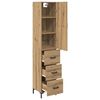 vidaXL Highboard Artisan Oak 69,5 x 34 x 180 &epsilon;&kappa;. &Epsilon;&pi;&epsilon;&xi;&epsilon;&rho;&gamma;&alpha;&sigma;&mu;έ&nu;&omicron; &xi;ύ&lambda;&omicron;