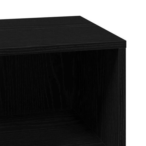 vidaXL Ντουλάπι Μπάνιου Μαύρη δρυς 80 x 33 x 60 εκ Επεξεργασμένο ξύλο