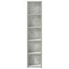 vidaXL Έπιπλα CD 2 τεμ. Γκρι Σκυροδέματος 21x16x93,5 εκ. Μοριοσανίδα