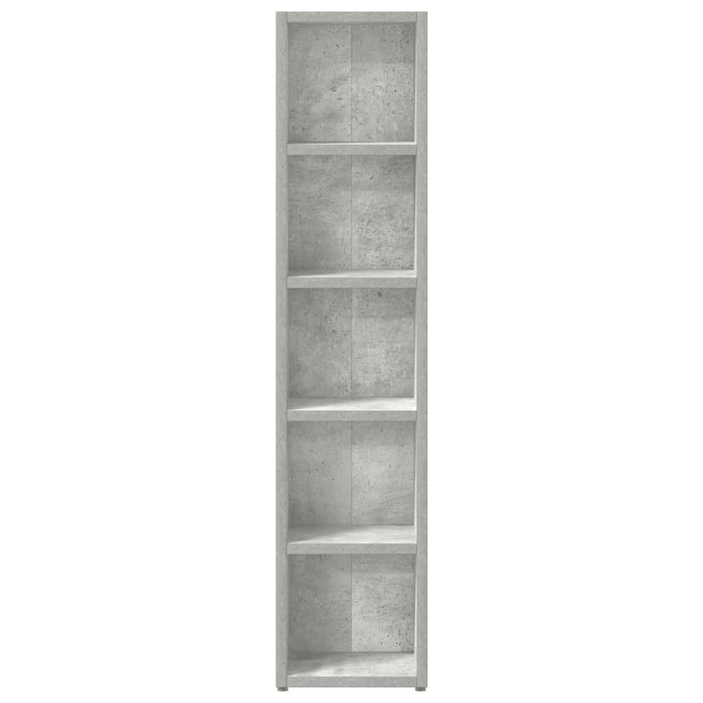 vidaXL Έπιπλα CD 2 τεμ. Γκρι Σκυροδέματος 21x16x93,5 εκ. Μοριοσανίδα
