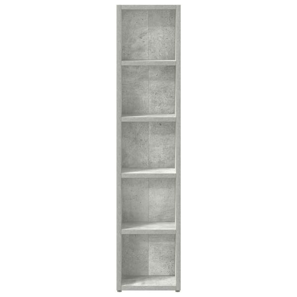 vidaXL Έπιπλα CD 2 τεμ. Γκρι Σκυροδέματος 21x16x93,5 εκ. Μοριοσανίδα