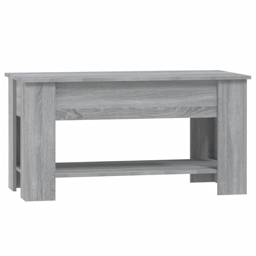 vidaXL Τραπεζάκι Σαλονιού Γκρι Sonoma 101x49x52 εκ. Επεξεργασμένο Ξύλο