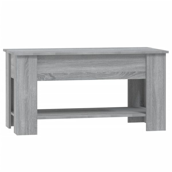 vidaXL Τραπεζάκι Σαλονιού Γκρι Sonoma 101x49x52 εκ. Επεξεργασμένο Ξύλο