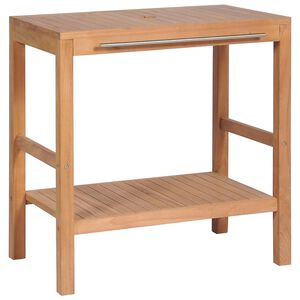 vidaXL Έ&pi;&iota;&pi;&lambda;&omicron; &Mu;&pi;ά&nu;&iota;&omicron;&upsilon; 74 x 45 x 75 &epsilon;&kappa;. &alpha;&pi;ό &Mu;&alpha;&sigma;ί&phi; &Xi;ύ&lambda;&omicron; Teak