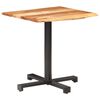 vidaXL Τραπέζι Bistro Live Edge 70x70x75 εκ. από Μασίφ Ξύλο Ακακίας
