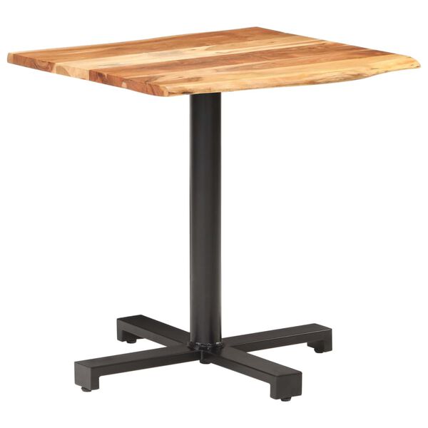 vidaXL Τραπέζι Bistro Live Edge 70x70x75 εκ. από Μασίφ Ξύλο Ακακίας