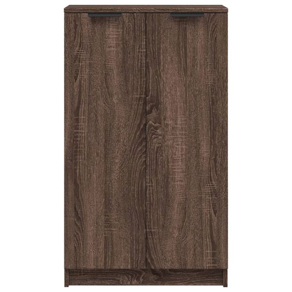 vidaXL Παπουτσοθήκη Καφέ Δρυς 59x35x100 εκ. από Επεξεργασμένο Ξύλο