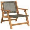vidaXL Κήπου Καρέκλες με Τραπέζι 3 pcs Γκρι 45 x 45 x 40 cm