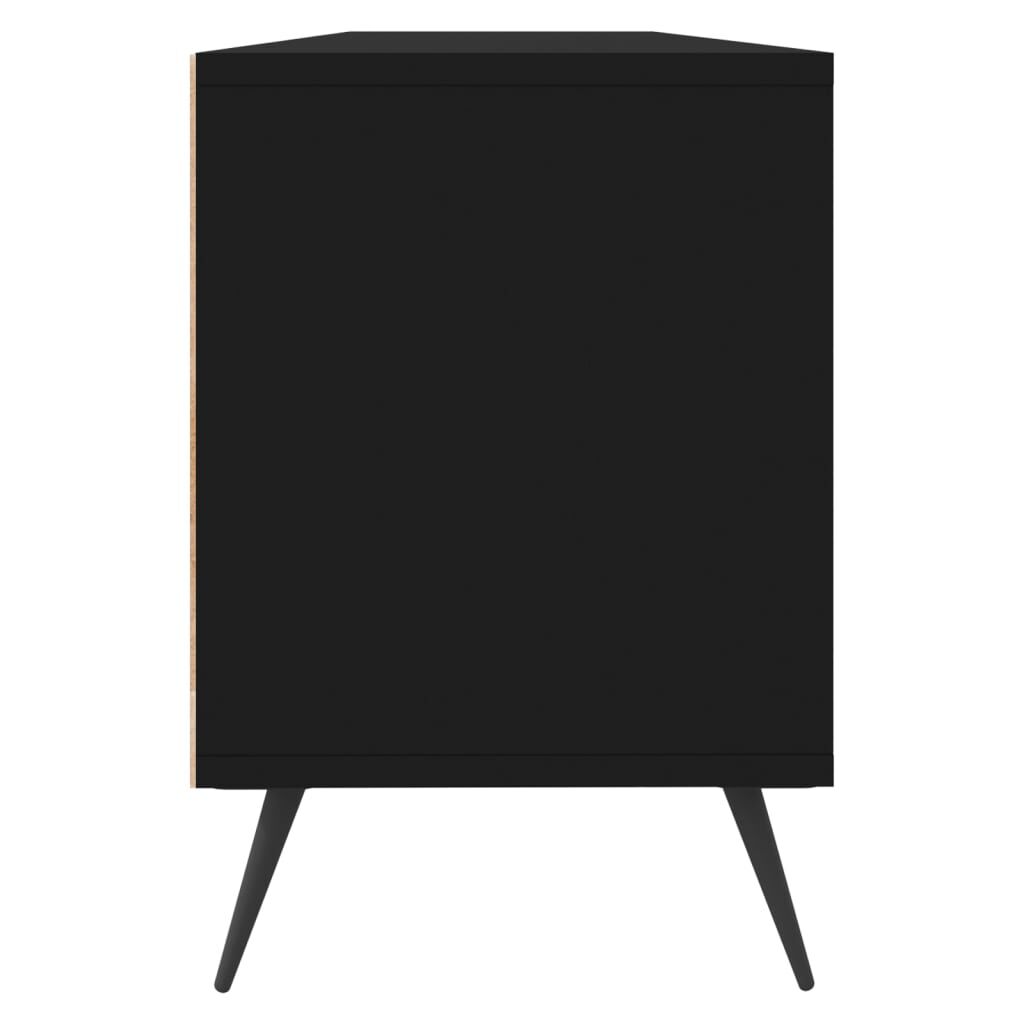 vidaXL Έπιπλο Τηλεόρασης Μαύρο 150x30x44,5 εκ. Επεξεργασμένο Ξύλο