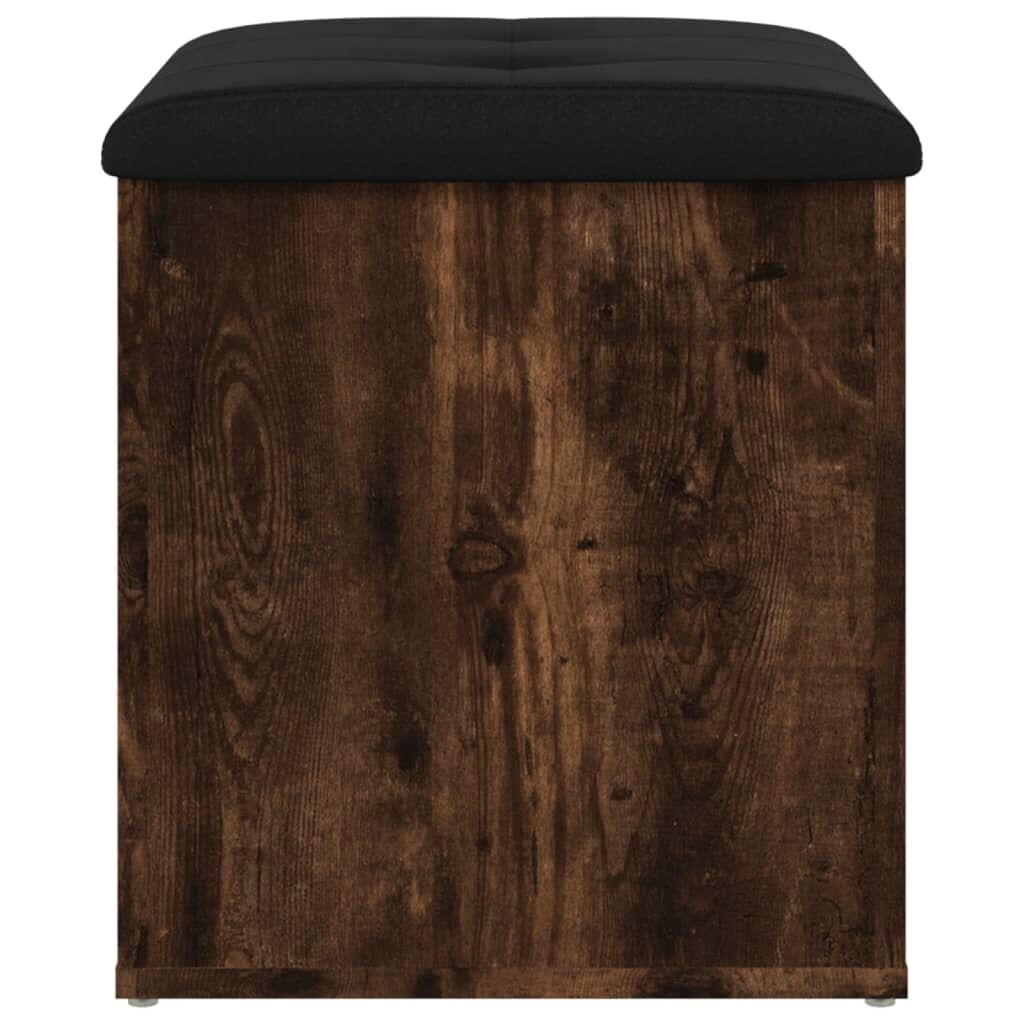 vidaXL Παγκάκι Αποθήκευσης Καπνιστή Δρυς 42x42x45 εκ. από Επεξ. Ξύλο