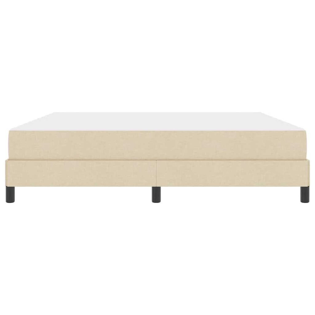 vidaXL Κρεβάτι με ελατήρια Άλλο Κρεμ 180 x 200 cm ύφασμα