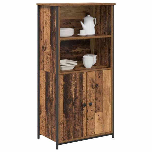 vidaXL Highboard &Pi;&alpha;&lambda;&iota;ό &Xi;ύ&lambda;&omicron; 62 x 36 x 121,5 &epsilon;&kappa; &Epsilon;&pi;&epsilon;&xi;&epsilon;&rho;&gamma;&alpha;&sigma;&mu;έ&nu;&omicron; &xi;ύ&lambda;&omicron;
