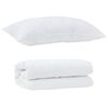vidaXL Διπλό με Μαξιλάρι 2 pcs Λευκό 140 x 200 cm Μικροΐνες