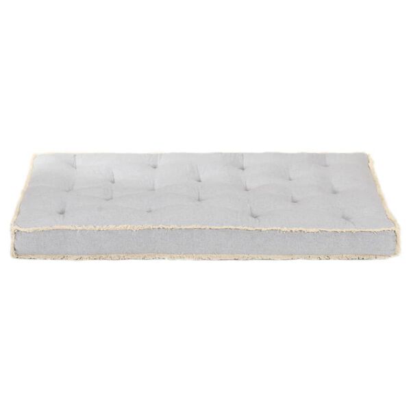 vidaXL Μαξιλάρι Καναπέ Παλέτας Γκρι 120 x 80 x 10 εκ.
