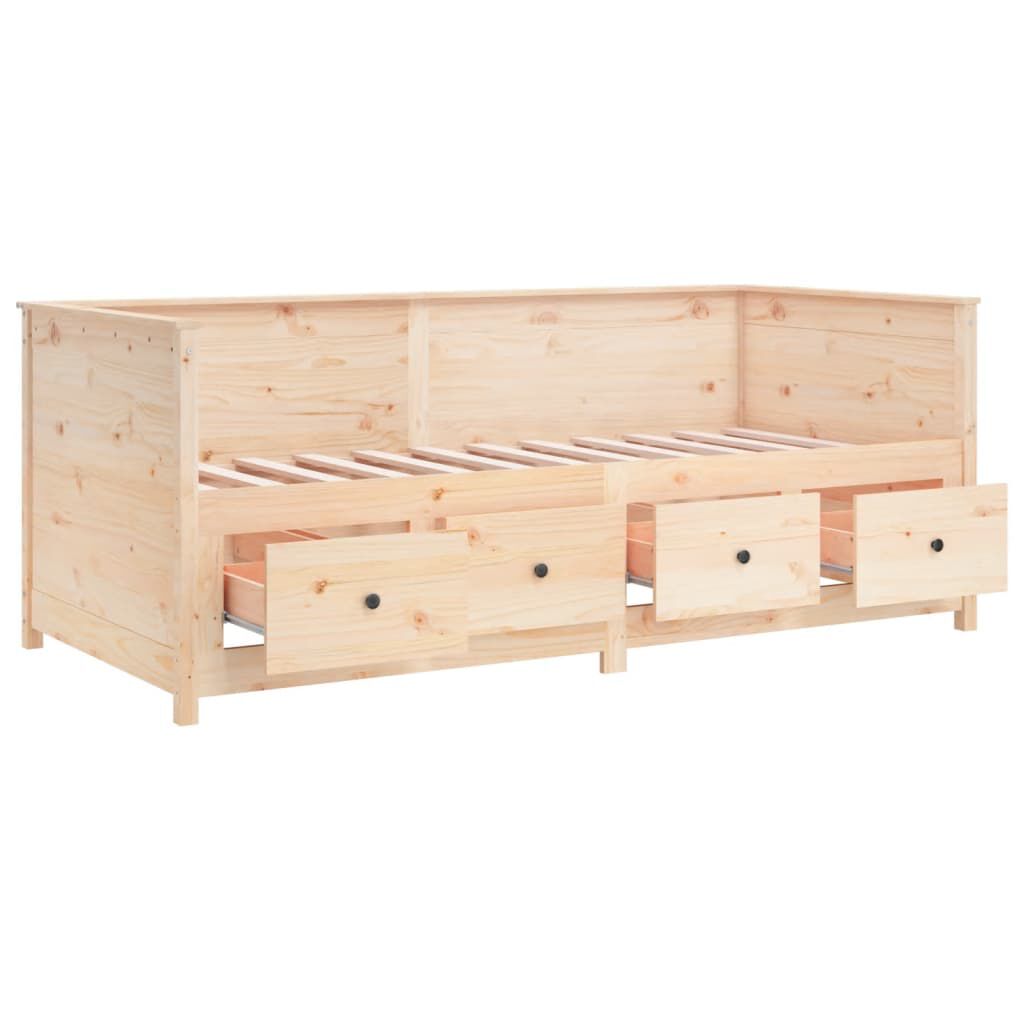 vidaXL Κρεβάτι ημέρας χωρίς στρώμα 75x190 cm Στερεό ξύλο πεύκο