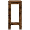 vidaXL Τραπέζι Μπαρ Καπνιστή Δρυς 51x50x103,5 εκ. Επεξ. Ξύλο