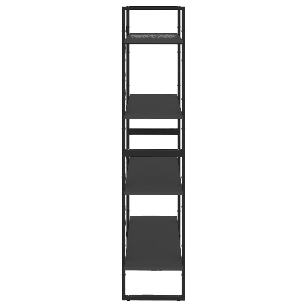 vidaXL Βιβλιοθήκη με 4 Ράφια Γκρι 80 x 30 x 140 εκ. από Επεξ. Ξύλο