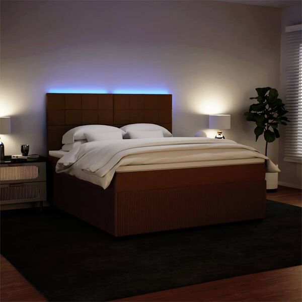 vidaXL &Kappa;&rho;&epsilon;&beta;ά&tau;&iota; Boxspring &mu;&epsilon; &Sigma;&tau;&rho;ώ&mu;&alpha; &Rho;&omicron;&zeta; 180x200 &epsilon;&kappa;. &Beta;&epsilon;&lambda;&omicron;ύ&delta;&iota;&nu;&omicron;