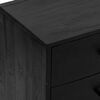 vidaXL Ντουλάπι Μαύρο 110 x 35 x 70 εκ. από Μασίφ Ξύλο Πεύκου