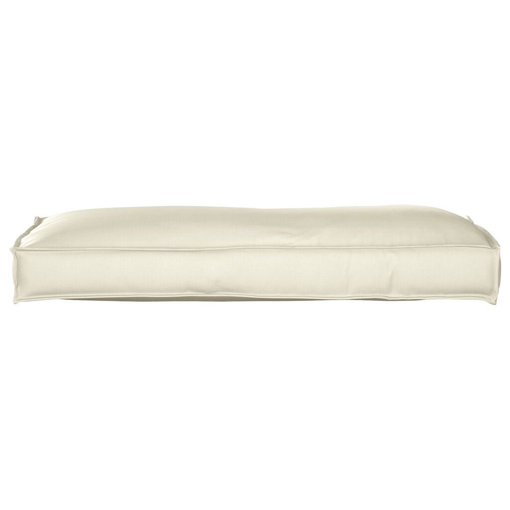 vidaXL Μαξιλάρι Πλάτης Κρεμ 120x40x12 εκ. Υφασμάτινο