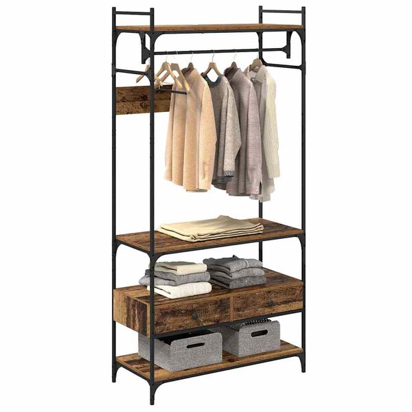 vidaXL Ντουλάπι Παλαιό ξύλο 89 x 39 x 184.5 εκ. Επεξεργασμένο ξύλο