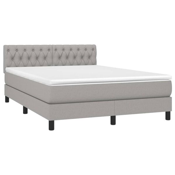 vidaXL &Kappa;&rho;&epsilon;&beta;ά&tau;&iota; Boxspring &mu;&epsilon; &Sigma;&tau;&rho;ώ&mu;&alpha; &Alpha;&nu;&omicron;&iota;&chi;&tau;ό &Gamma;&kappa;&rho;&iota; 140x200 &epsilon;&kappa;. &Upsilon;&phi;&alpha;&sigma;&mu;ά&tau;&iota;&nu;&omicron;