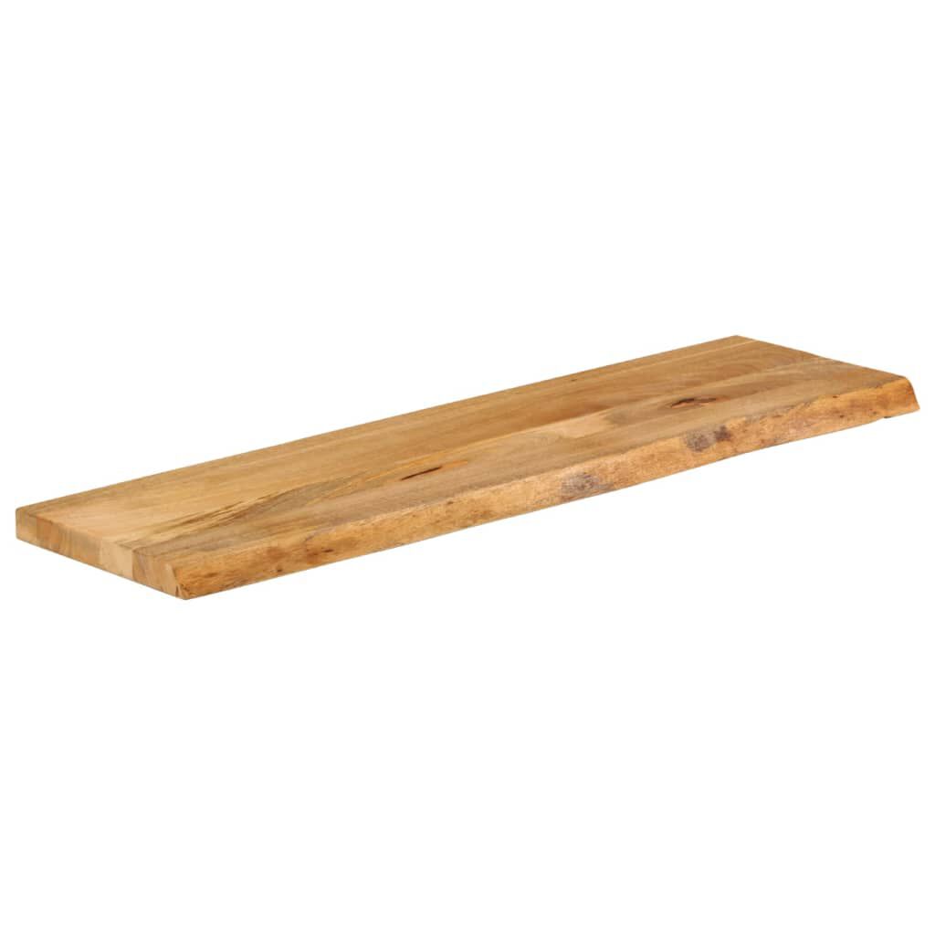 vidaXL Επιφάνεια Τραπεζιού 100x40x3,8 εκ. Live Edge Μασίφ Ξύλο Μάνγκο