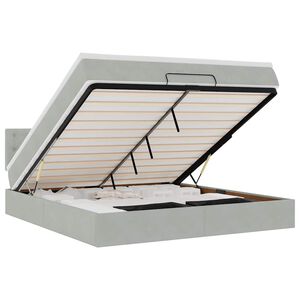 vidaXL &Omicron;&theta;&omega;&mu;&alpha;&nu;&iota;&kappa;ό &kappa;&rho;&epsilon;&beta;ά&tau;&iota; &mu;&epsilon; &sigma;&tau;&rho;ώ&mu;&alpha; &alpha;&nu;&omicron;&iota;&chi;&tau;ό &gamma;&kappa;&rho;&iota; 160x200cm Velvet