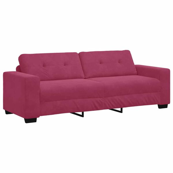 vidaXL Σετ Καναπέ 2 pcs Μπορντό 221 x 78 x 80 εκ Βελούδο