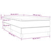 vidaXL &Kappa;&rho;&epsilon;&beta;ά&tau;&iota; Boxspring &mu;&epsilon; &Sigma;&tau;&rho;ώ&mu;&alpha; &Sigma;&kappa;&omicron;ύ&rho;&omicron; &Gamma;&kappa;&rho;&iota; 90x190 &epsilon;&kappa;. &Beta;&epsilon;&lambda;&omicron;ύ&delta;&iota;&nu;&omicron;